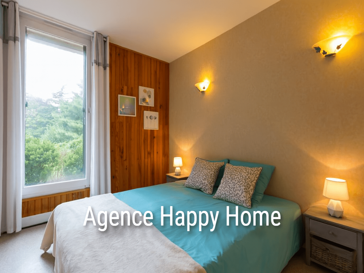 Chambre après home staging, décoration douce et apaisante