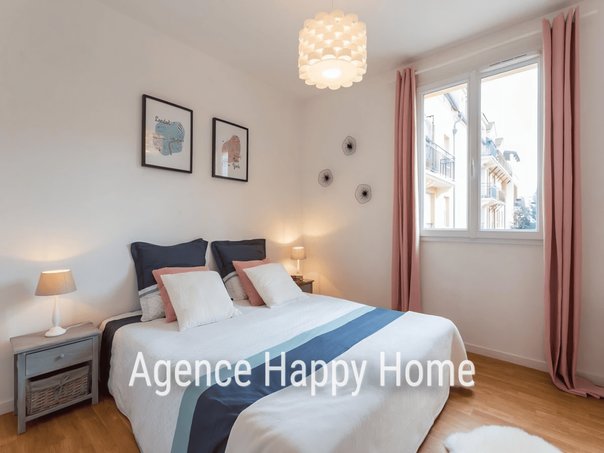 Chambre décorée après home staging à Vauréal – Agence Happy Home