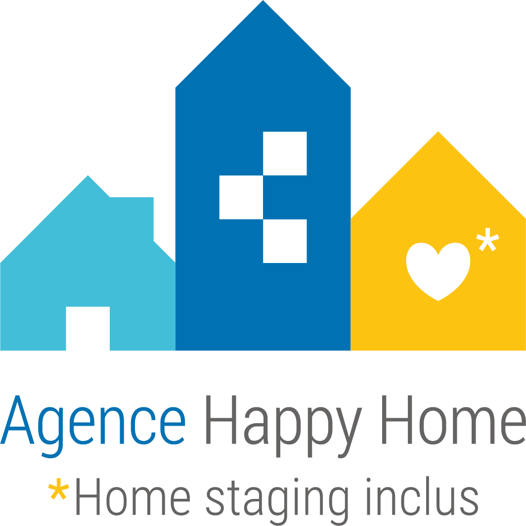 Logo de l’agence immobilière Happy Home, spécialiste du home staging et de la mise en valeur de biens.